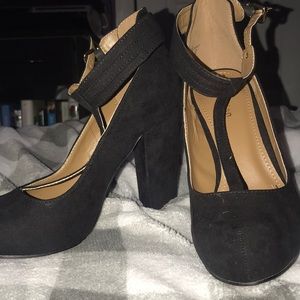 Black closed toe Heels